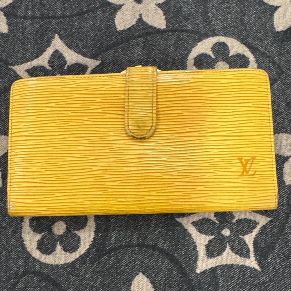 Louis Vuitton Yellow Epi Leather Wallet